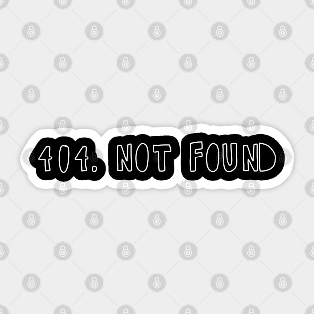 404. Not found Sticker by pepques